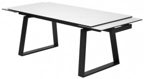 Стол VASTO 180 MARBLES KL-99 Белый мрамор матовый, итальянская керамика/ черный каркас, ®DISAUR в Тавде - tavda.ok-mebel.com | фото 6