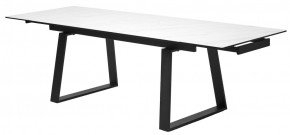 Стол VASTO 180 MARBLES KL-99 Белый мрамор матовый, итальянская керамика/ черный каркас, ®DISAUR в Тавде - tavda.ok-mebel.com | фото 9