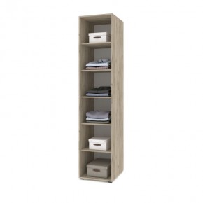 СТОУН С13 Шкаф-пенал (дуб серый/белый) в Тавде - tavda.ok-mebel.com | фото 3