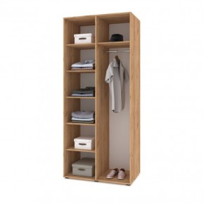 СТОУН С22 Шкаф 2-х створчатый (золотой дуб/графит) в Тавде - tavda.ok-mebel.com | фото 3