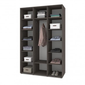 СТОУН С32 Шкаф 3-х створчатый (золотой дуб/графит) в Тавде - tavda.ok-mebel.com | фото 3