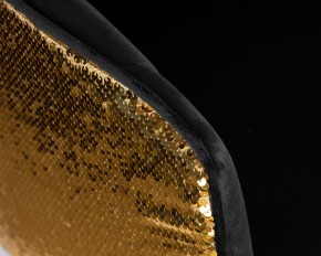 Стул барный DOBRIN DARCY GOLD SHINY, черный велюр с золотыми пайетками в Тавде - tavda.ok-mebel.com | фото 8