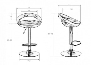 Стул барный DOBRIN DISCO LM-1010 (белый) в Тавде - tavda.ok-mebel.com | фото 2