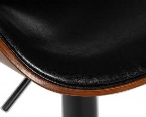 Стул барный DOBRIN KARTER BLACK, коричневый орех дерево (BWW), черный PU в Тавде - tavda.ok-mebel.com | фото 8