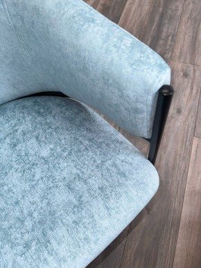 Стул ДИЛЛ, цвет RAIN 7 бриз, велюр / черный каркас М-City в Тавде - tavda.ok-mebel.com | фото 7