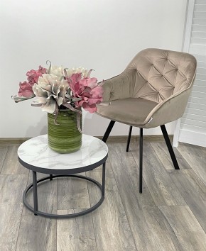 Стул GALE 360 град. поворот. BLUVEL-40 BEIGE, велюр/ черный каркас, М-City в Тавде - tavda.ok-mebel.com | фото 2