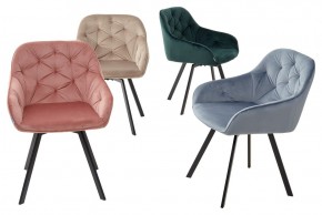 Стул GALE 360 град. поворот. BLUVEL-40 BEIGE, велюр/ черный каркас, М-City в Тавде - tavda.ok-mebel.com | фото 3