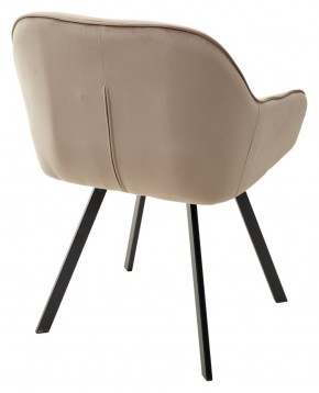 Стул GALE 360 град. поворот. BLUVEL-40 BEIGE, велюр/ черный каркас, М-City в Тавде - tavda.ok-mebel.com | фото 4