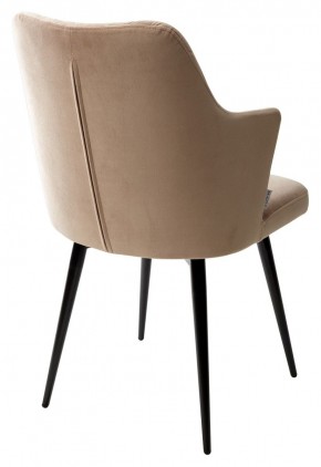 Стул HERMAN 360 град. БЕЖЕВЫЙ #5, велюр / черный каркас М-City в Тавде - tavda.ok-mebel.com | фото 4