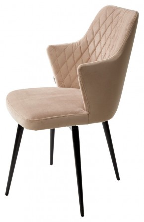 Стул HERMAN 360 град. БЕЖЕВЫЙ #5, велюр / черный каркас М-City в Тавде - tavda.ok-mebel.com | фото 6