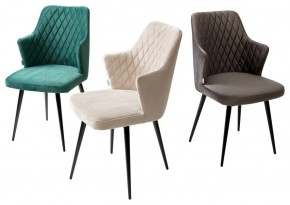 Стул HERMAN 360 град. ГРАФИТ #14, велюр / черный каркас М-City в Тавде - tavda.ok-mebel.com | фото 7