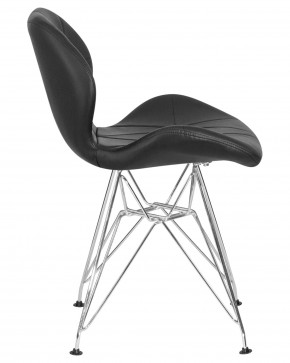 Стул обеденный DOBRIN BUTTERFLY CHROME, ножки хром, цвет чёрный в Тавде - tavda.ok-mebel.com | фото 3