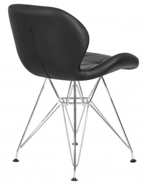 Стул обеденный DOBRIN BUTTERFLY CHROME, ножки хром, цвет чёрный в Тавде - tavda.ok-mebel.com | фото 4