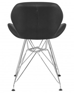 Стул обеденный DOBRIN BUTTERFLY CHROME, ножки хром, цвет чёрный в Тавде - tavda.ok-mebel.com | фото 5