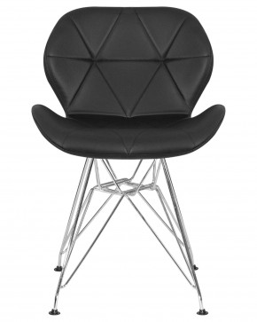 Стул обеденный DOBRIN BUTTERFLY CHROME, ножки хром, цвет чёрный в Тавде - tavda.ok-mebel.com | фото 7