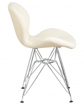 Стул обеденный DOBRIN BUTTERFLY CHROME, ножки хром, цвет кремовый в Тавде - tavda.ok-mebel.com | фото 3