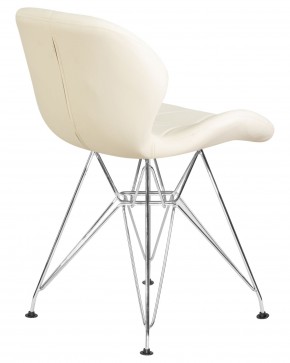 Стул обеденный DOBRIN BUTTERFLY CHROME, ножки хром, цвет кремовый в Тавде - tavda.ok-mebel.com | фото 4