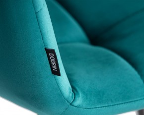 Стул обеденный DOBRIN CHILLY, Морской волны Holland 56, основание черное в Тавде - tavda.ok-mebel.com | фото 9