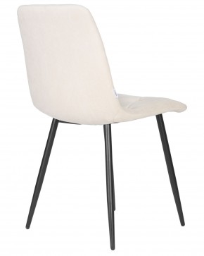 Стул обеденный DOBRIN CHILLY ROMBO, Бежевый Simple 44, основание черный в Тавде - tavda.ok-mebel.com | фото 4