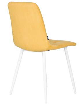 Стул обеденный DOBRIN CHILLY ROMBO, Горчичный Simple 15, основание белый в Тавде - tavda.ok-mebel.com | фото 4