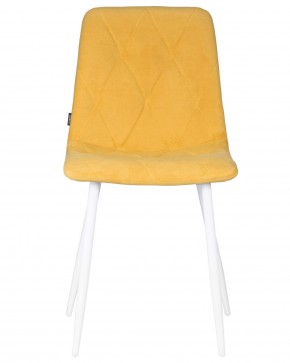 Стул обеденный DOBRIN CHILLY ROMBO, Горчичный Simple 15, основание белый в Тавде - tavda.ok-mebel.com | фото 7