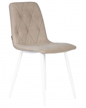 Стул обеденный DOBRIN CHILLY ROMBO, Капучино Simple 05, основание белый в Тавде - tavda.ok-mebel.com | фото 2