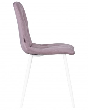 Стул обеденный DOBRIN CHILLY ROMBO, Лавандовый Simple 48, основание белый в Тавде - tavda.ok-mebel.com | фото 3