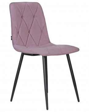 Стул обеденный DOBRIN CHILLY ROMBO, Лавандовый Simple 48, основание черное в Тавде - tavda.ok-mebel.com | фото 2