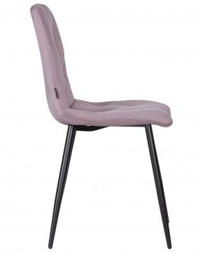 Стул обеденный DOBRIN CHILLY ROMBO, Лавандовый Simple 48, основание черное в Тавде - tavda.ok-mebel.com | фото 3