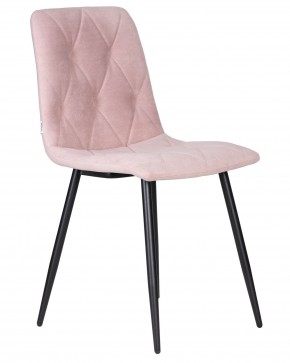 Стул обеденный DOBRIN CHILLY ROMBO, Розовый Simple 03, основание черное в Тавде - tavda.ok-mebel.com | фото 2