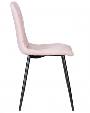 Стул обеденный DOBRIN CHILLY ROMBO, Розовый Simple 03, основание черное в Тавде - tavda.ok-mebel.com | фото 3