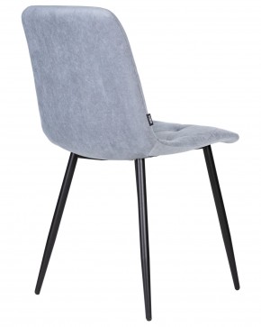 Стул обеденный DOBRIN CHILLY ROMBO, Серо-голубой Simple 26, основание черное в Тавде - tavda.ok-mebel.com | фото 4