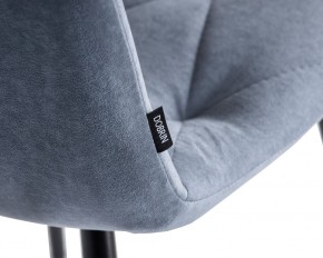 Стул обеденный DOBRIN CHILLY ROMBO, Серо-голубой Simple 26, основание черное в Тавде - tavda.ok-mebel.com | фото 7