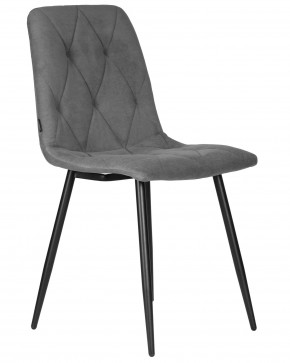 Стул обеденный DOBRIN CHILLY ROMBO, Серый Simple 33, основание черное в Тавде - tavda.ok-mebel.com | фото 2