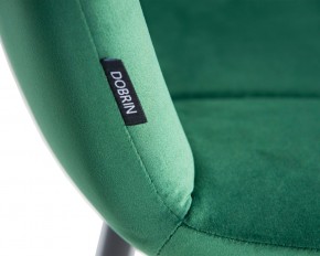 Стул обеденный DOBRIN CHILLY, Темно-зеленый Holland 30, основание черное в Тавде - tavda.ok-mebel.com | фото 10