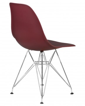 Стул обеденный DOBRIN DSR, ножки хром, цвет сливовый (R-13) в Тавде - tavda.ok-mebel.com | фото 4
