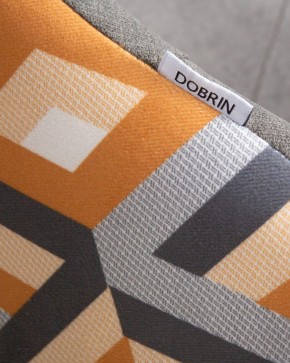 Стул обеденный DOBRIN MARKUS, ЭМАЛЬ ЧЕРНЫЙ МУАР ткань Candy Graphite+Escada Ochre в Тавде - tavda.ok-mebel.com | фото 10