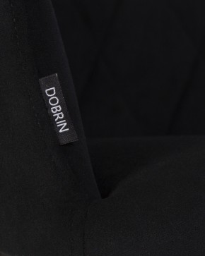 Стул обеденный DOBRIN ROBY, ЭМАЛЬ ЧЕРНЫЙ МУАР велюр Catania Black в Тавде - tavda.ok-mebel.com | фото 2
