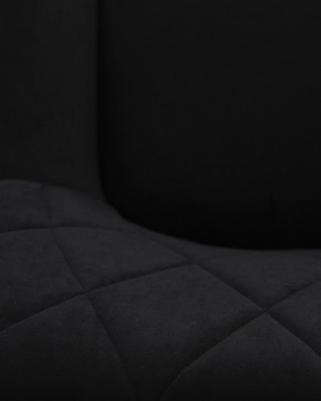 Стул обеденный DOBRIN ROBY, ЭМАЛЬ ЧЕРНЫЙ МУАР велюр Catania Black в Тавде - tavda.ok-mebel.com | фото 3