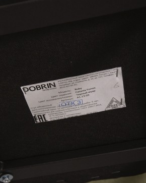 Стул обеденный DOBRIN ROBY, ЭМАЛЬ ЧЕРНЫЙ МУАР велюр Catania Forest в Тавде - tavda.ok-mebel.com | фото 12