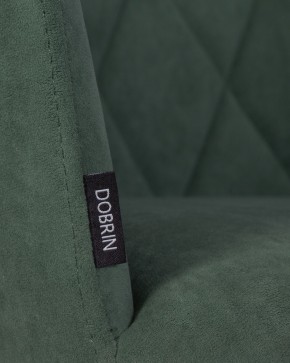 Стул обеденный DOBRIN ROBY, ЭМАЛЬ ЧЕРНЫЙ МУАР велюр Catania Izumrud в Тавде - tavda.ok-mebel.com | фото 9