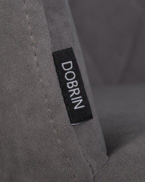 Стул обеденный DOBRIN ROBY, ЭМАЛЬ ЧЕРНЫЙ МУАР велюр Catania Stone в Тавде - tavda.ok-mebel.com | фото 7