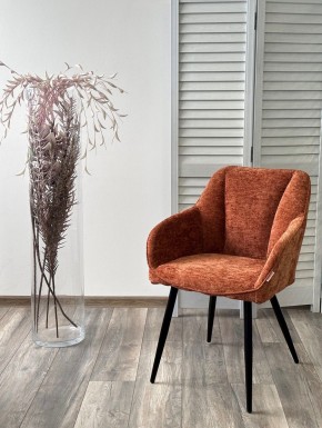 Стул REFLET 3018-09 терракотовый, шенилл / черный каркас, ®DISAUR в Тавде - tavda.ok-mebel.com | фото 2