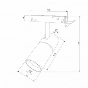 Светильник на штанге Elektrostandard Slim Magnetic a069471 в Тавде - tavda.ok-mebel.com | фото 4