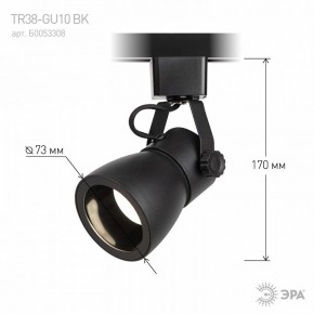 Светильник на штанге Эра  TR38-GU10 BK в Тавде - tavda.ok-mebel.com | фото 7