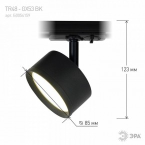 Светильник на штанге Эра  TR48 - GX53 BK в Тавде - tavda.ok-mebel.com | фото 7