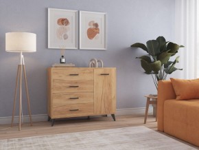 СВЕТЛАНА LOFT Комод-тумба  (дуб золотой) в Тавде - tavda.ok-mebel.com | фото 3