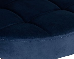 Табурет барный DOBRIN BRUNO BLACK, синий велюр (MJ9-117) в Тавде - tavda.ok-mebel.com | фото 4