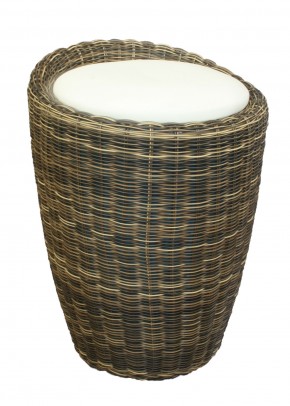 Табурет с местом для хранения LM-1100Rattan, кремовый в Тавде - tavda.ok-mebel.com | фото