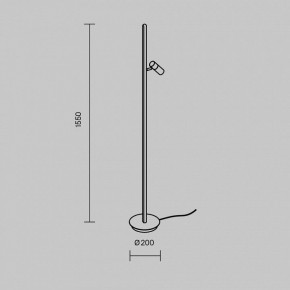 Торшер Maytoni Thin MOD395FL-L28B3K в Тавде - tavda.ok-mebel.com | фото 5